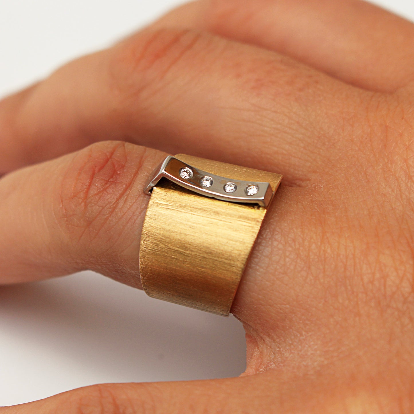 Anillo oro/oro blanco