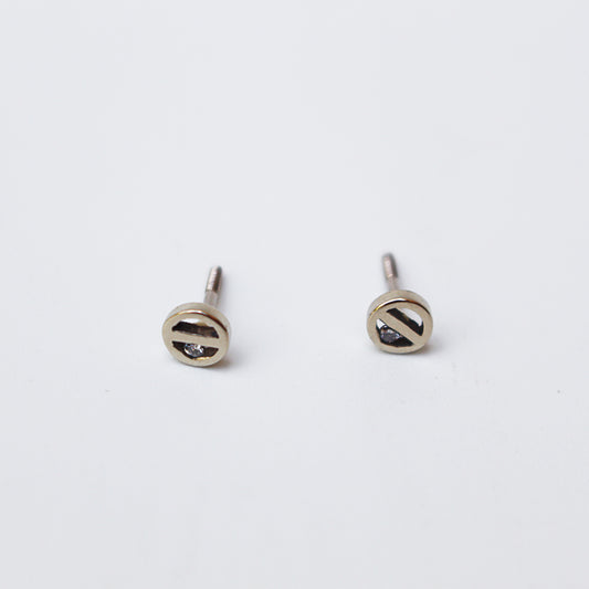 Pendientes oro blanco